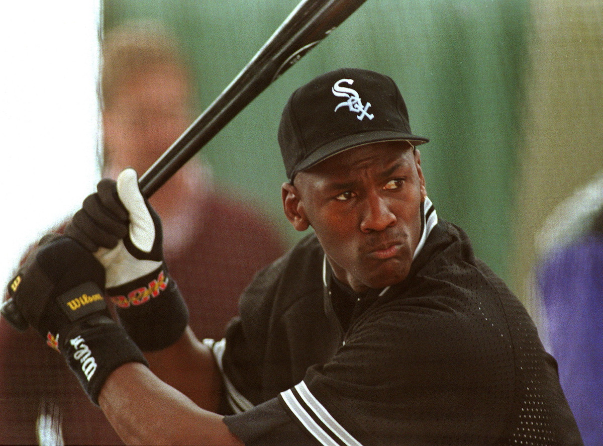 A Michael Jordan card from 1991 of him in the batting cage with the White Sox just saw a big increased in price on eBay