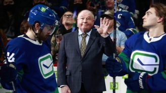 Vancouver Canucks Head Coach Bruce Boudreau Had A Fantastic Reaction To Meeting His Favorite Pro Wreslter