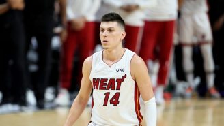 Miami Heat Guard Tyler Herro Is Getting Roasted To A Crisp For His Absolutely Terrible Chest Tattoo