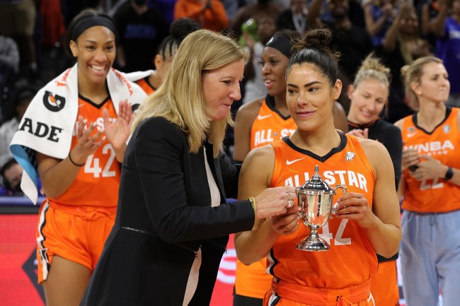 Kelsey Plum's Tiny WNBA All-Star Game MVP Trophy Gets Ripped Apart 