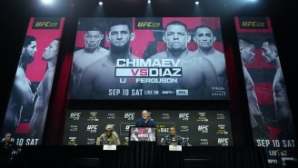 UFC 279 Presser Canceled After Chaos Erupts From Khamzat Chimaev And Kevin Holland Brawl