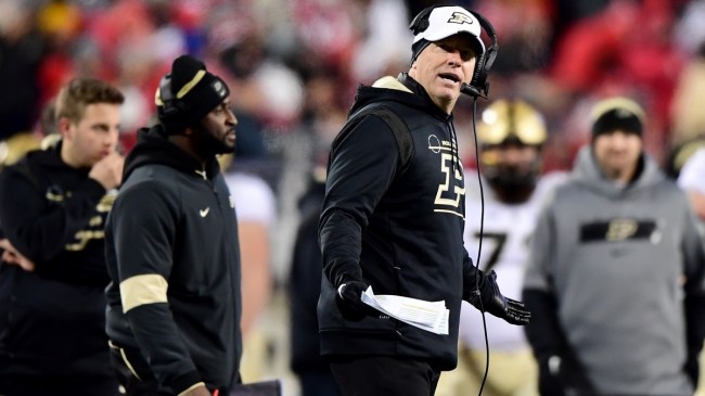 College Football Fans Can't Believe Purdue's Jeff Brohm's Coach's Late-Game Playcalling