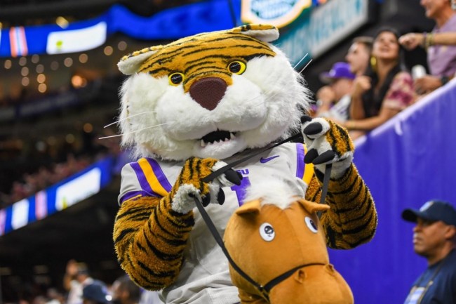 An LSU Fan Had One Of The Funniest Field Invasions In Recent Memory