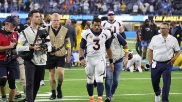 Denver Broncos Quarterback Russell Wilson  Looks Totally Washed