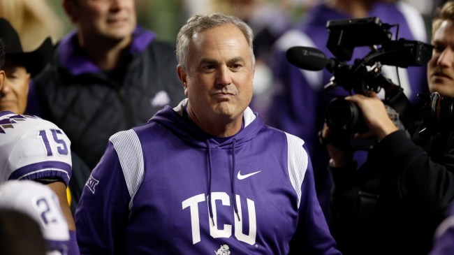 TCU Posted A Hilarious Horns Down Compilation After Beating Texas