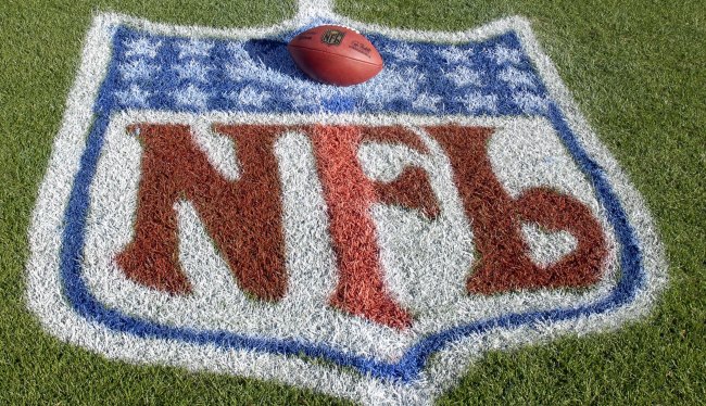 football on NFL logo